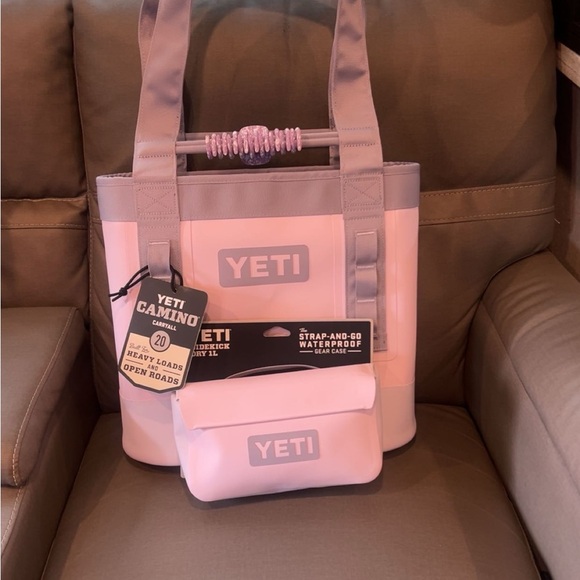 YETI Pink Tote Bag Set cherry blossom - Picture 1 of 1